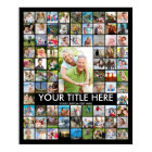 Personalised 81 Photo Collage Custom Colour
