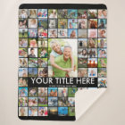 Personalised 81 Photo Collage Custom Colour
