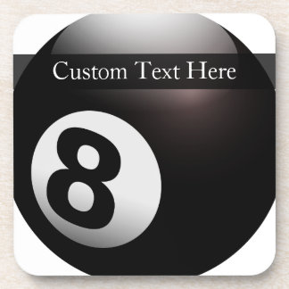 Personalised 8 Ball Billiards Coaster