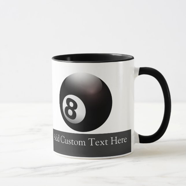 Personalised 8 Ball Billiards Mug (Right)