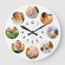 Personalised 8 Circle Photos Shadow Inlay Family