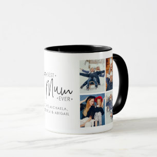 Personalised 8-photo 'Best Mum Ever' Mug