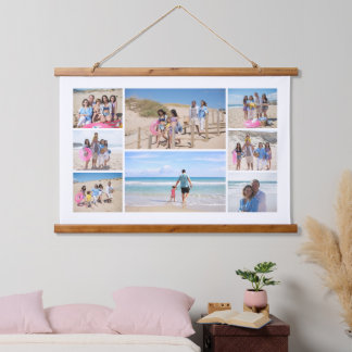 Personalised 8 Photo Collage Hanging Tapestry
