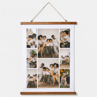 Personalised 8 Photo Collage Hanging Tapestry