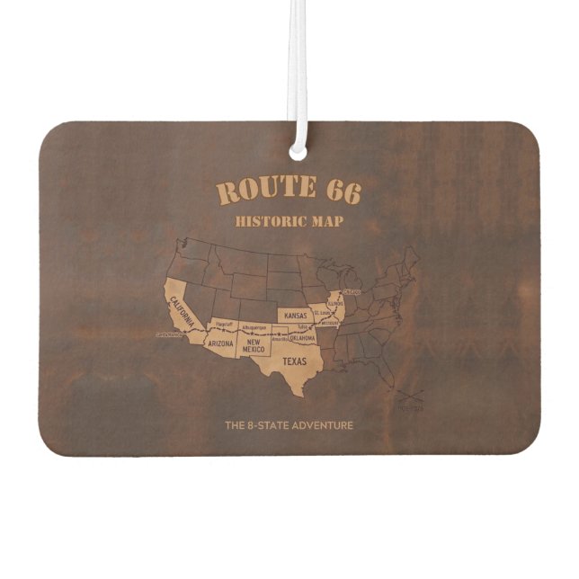Personalised 8 State Centennial Celebration Car Air Freshener (Front)