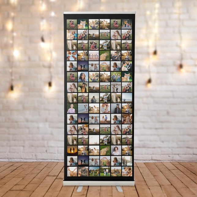 Personalised 90 Photo Collage Retractable Banner (Creator Uploaded)