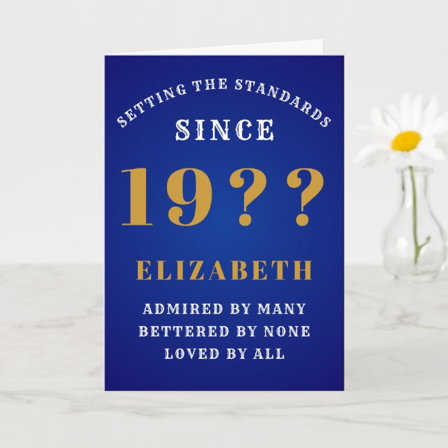 Personalised 90th Birthday 1930s Add Your Name Card (Small Plant)