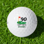 Personalised 90th Birthday Gift for Golfer Golf Balls<br><div class="desc">Celebrate a milestone with a personal touch! These custom golf balls make the perfect 90th birthday gift for any golf lover. Add a name, short message, or fun saying like "And Still on Par" or "Happy Birdie" to create a unique keepsake that’s as special as their big day. Great for...</div>