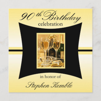 Personalised 90th Birthday Party Invitations