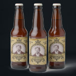 Personalised 90th Birthday Vintage Photo Template Beer Bottle Label<br><div class="desc">Vintage retro distressed style milestone 90th Birthday Party supplies beer labels. Elegant birthday party supplies. Insert your own photo. Template provided so easily personalised. Note the photo will be the same colours as you use. The design is also available with other age milestones. Matching party supplies (Banners, posters, paper plates,...</div>