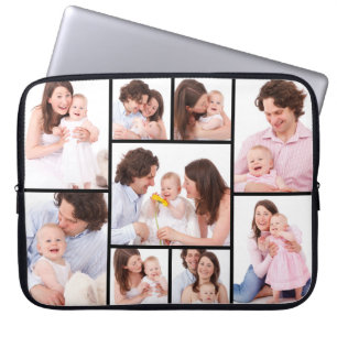 Personalised 9 Photo Collage Electronics Bag