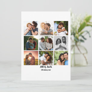 Personalised 9 Photo Collage Template for Couples