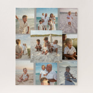 Personalised 9 Photo Family Collage Jigsaw Puzzle