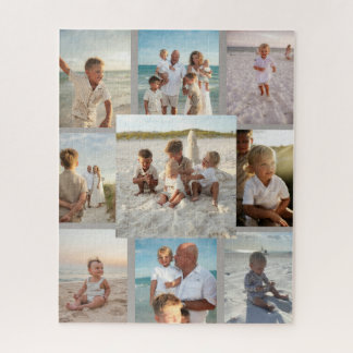 Personalised 9 Photo Family Collage Jigsaw Puzzle