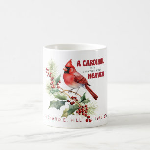 Personalised A Cardinal Is A Visitor From Heaven Coffee Mug