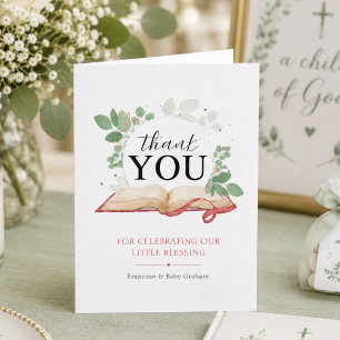Personalised A Child of God Christian Baby Shower Thank You Card