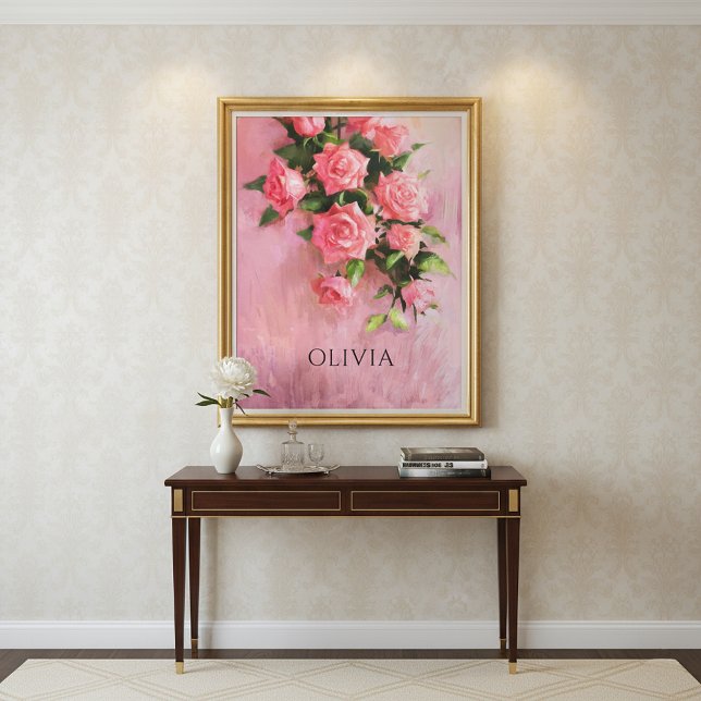 Personalised A Dream in Shades of Pink Canvas Print (Creator Uploaded)