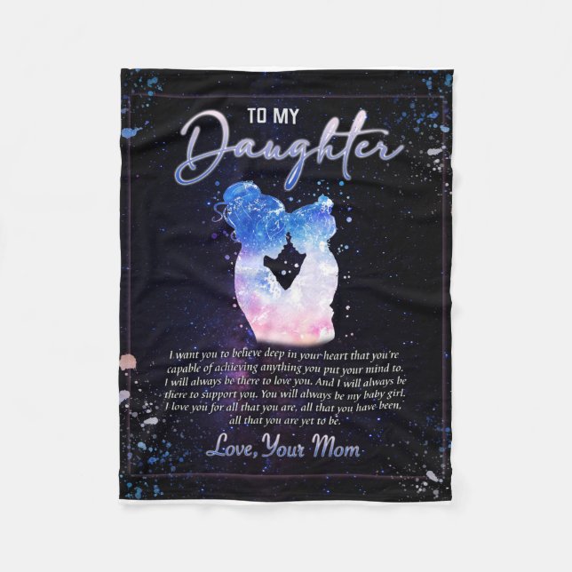 Personalised A Letter To My Daughter, Blanket for (Front)