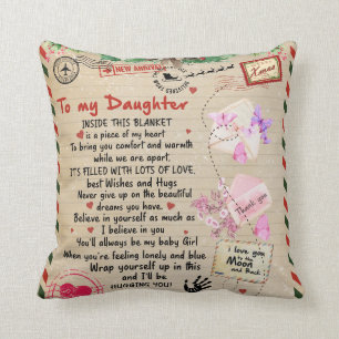 Personalised A Letter To My Daughter Cushion