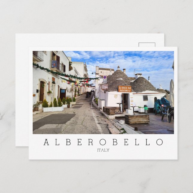Personalised, a view of Alberobello, Apulia Postcard (Front/Back)