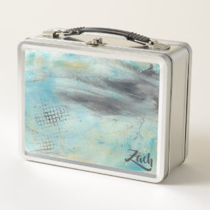Personalised Abstract Art Metal Lunchbox