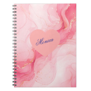 Personalised abstract art notebook Gift for girls