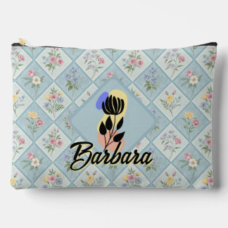 Personalised Abstract Floral Accessory Pouch