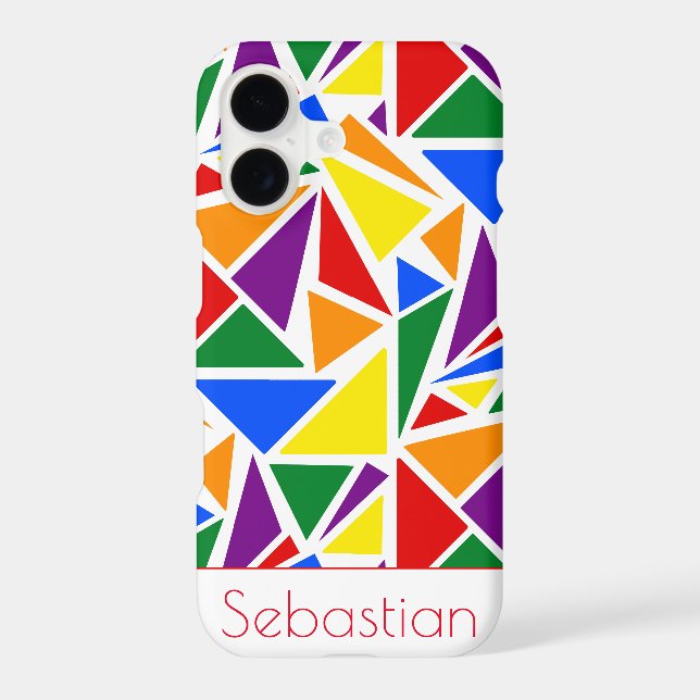 Personalised Abstract LGBTQ Rainbow Pride Colours (Back)