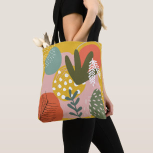 Personalised Abstract lover Colourful Pink Yellow Tote Bag