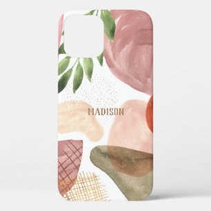  Personalised Abstract Neutral Watercolors Case-Ma iPhone 12 Case