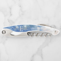 Personalised Abstract Ocean Acrylic Brushstrokes   Corkscrew
