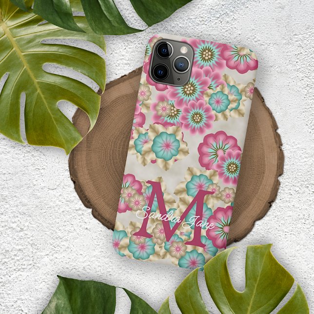 Personalised Abstract Spring Flowers Pattern Case-Mate iPhone Case (Creator Uploaded)