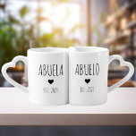 Personalised Abuela Abuelo Est . 2023 Mug Set<br><div class="desc">Abuela Abuelo Est . 2023 New Grandpa and New Grandma Gift. Grandma Grandpa Mug Set,  New Baby Announcement Idea.</div>