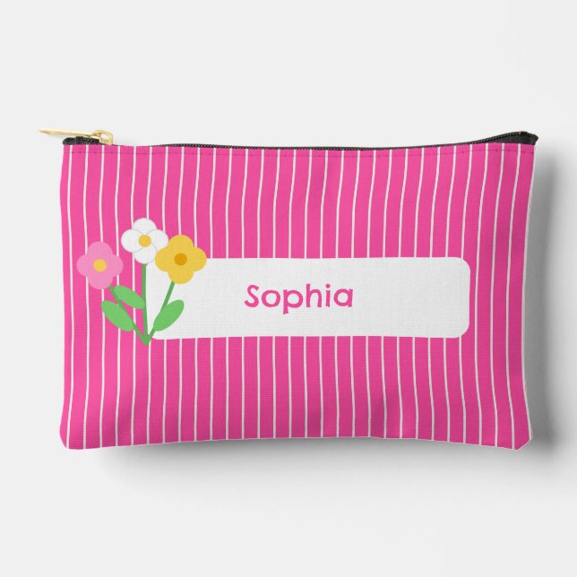 Personalised Accessory Pouch with Custom Name (Front)