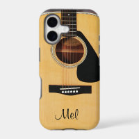 Personalised Acoustic Guitar iPhone X Case