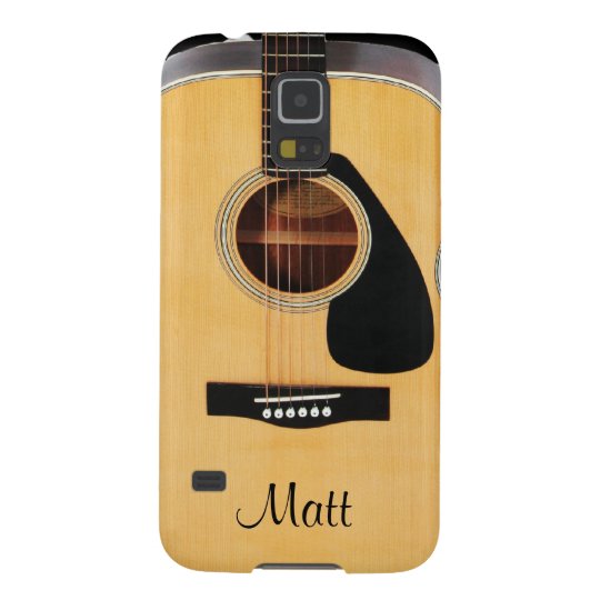 Personalised Acoustic Guitar Music Galaxy S5 Case