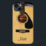 Personalised Acoustic Guitar Music iPhone Case<br><div class="desc">Personalised Acoustic Guitar Music Samsung Galaxy Case. Fill in your name at the prompt to personalise and customise any way you like. A great gift for your favourite guitar player,  musician or music lover.</div>