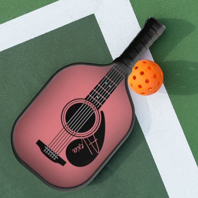 Personalised Acoustic Guitar Pickleball Paddle (Creator Uploaded)