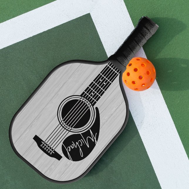 Personalised Acoustic Guitar Strings Pickleball Paddle (Creator Uploaded)