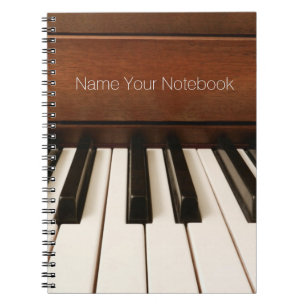 Personalised Acoustic Piano Music Notebook