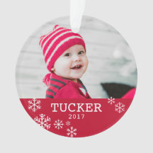 Personalised Acrylic Snowflake Photo Ornament
