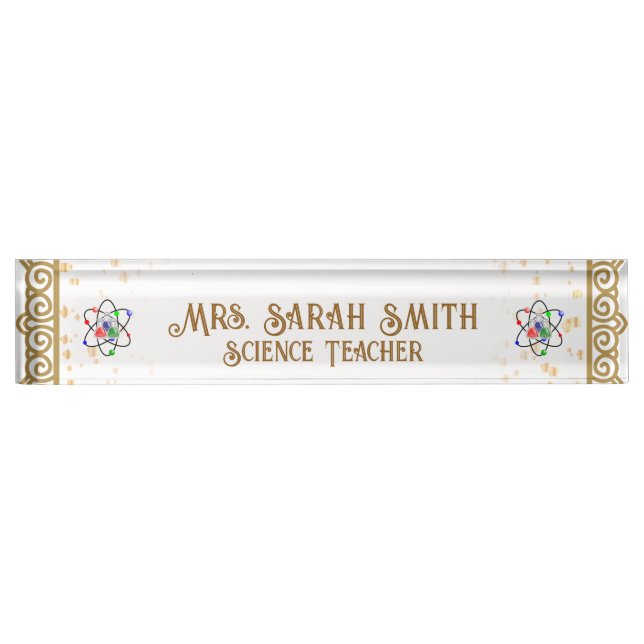 Personalised Acrylic Teacher Desk Sign 2026 Gift (Front)