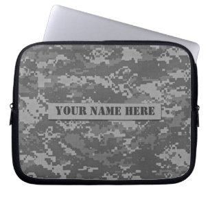 Personalised ACU Digital Camouflage Laptop Sleeve