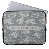 Personalised ACU Digital Camouflage Laptop Sleeve
