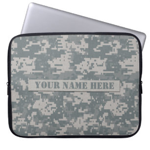 Personalised ACU Digital Camouflage Laptop Sleeve