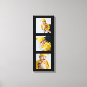 Personalised Add 3 Photographs Custom Made Canvas Print