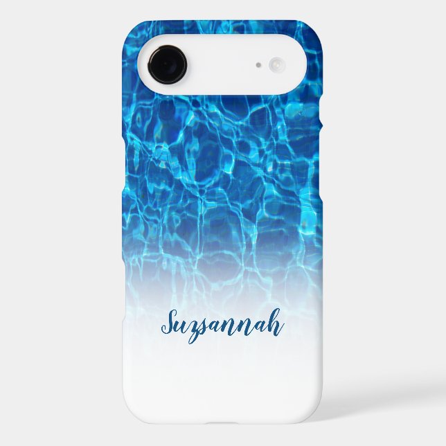 Personalised Add A Name Sparkling Blue Water Ombre (Back)
