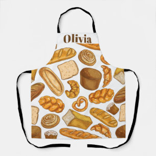 Personalised Add Name Bread and Pastry Baker Apron