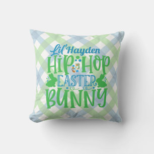 Personalised ADD NAME Lil Hip Hop Easter Bunny Cushion