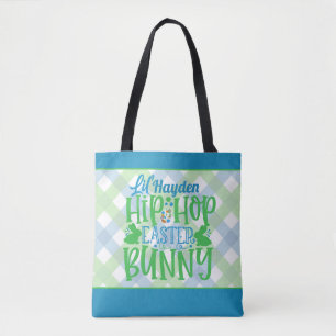 Personalised ADD NAME Lil Hip Hop Easter Bunny Tote Bag